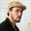 Gajaous Wool Blend Men's Newsboy Caps, Classic Flat Cap Ivy