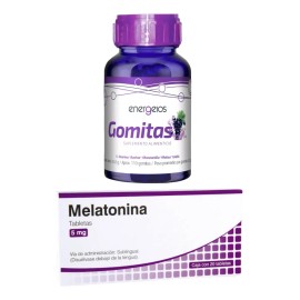 Melatonina Y Gomitas Relax Manzanilla Melisa Gaba 110 Gomita