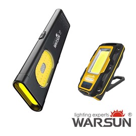 WARSON Compact Multi-Mode Pocket LED Flashlight 675LM USB-C Rechargeable IPX4 Dual Material Red Blue Strobe for Everyday Carry Travel Portable Lighting:_T7 Black+Y38