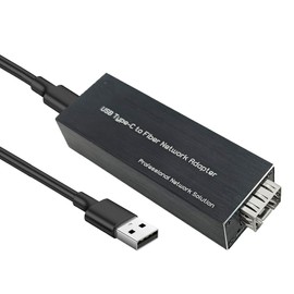 USB 3.0 to SFP Gigabit Ethernet Adapter - Mini Network Interface Card Compatible with Windows/macOS/Linux, Fast Transfer Rate,Full/Half Duplex,Plug and Play,Metal Casing