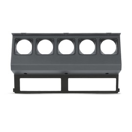 LQI Center Gauge Radio Dash Bezel Trim Compatible with Jeep Wrangler YJ 1987 1988 1989 1990 1991 1992 1993 1994 1995 Grey
