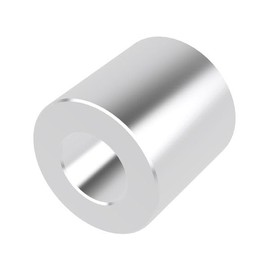 Aluminum Spacer 1/2" OD x 1/4" ID x Many Lengths Round by Metal Spacers Online (1/2" Length, 100)