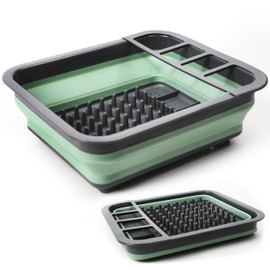Tool & Tree Foldable Dish Drainer for Camping, Compact Dish Drainer 37 x 28 x 12 cm, Portable Washing Station for Camping Kitchen, A Must-Have Camping Gadget for Festivals and Camping Holidays