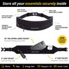 Build And Fitness Running Belt with YKK Zip, Adjustable Waist,