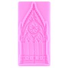 ZiXiang Gothic Window Door Silicone Molds Castle Door Fondant Mold