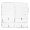 TOVINANNA 1pc Multi-compartment Acrylic Makeup Brush Storage Organizer for Vanity