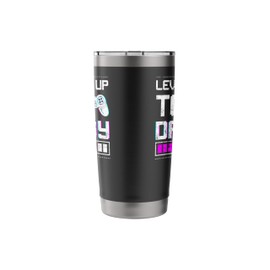 Vintage Retro Leveled Up to Daddy Stainless Steel Insulated Tumbler