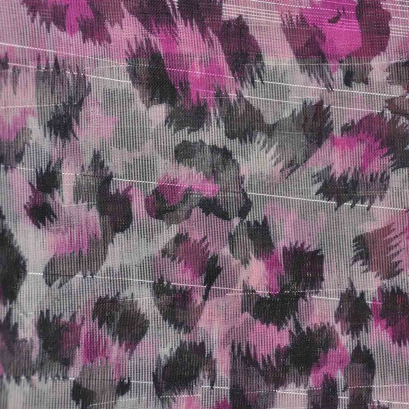 Leopard, Animal, Neck Scarf, Square Shape, Fuchsia