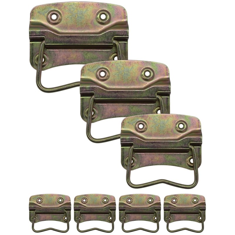 Fuxxer® 4 x Metal Folding Handles for Chests, Boxes, Cases,