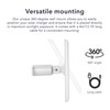 Wasserstein Solar Panel Compatible with Ring Spotlight Cam/Plus/Pro Battery, Stick