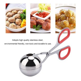 VIFER Meatballs Clip Meatballs Stainless Steel Rice Dumplings Clip Baking Mould Kitchen Tool Blue/Red 1 Pcs Red