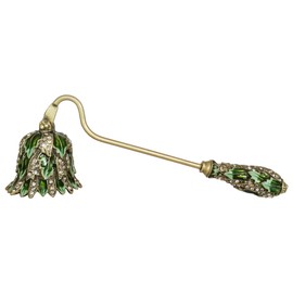 Pasiir Candle Snuffer, Unique Candle Extinguisher Snuffer, Decorative Candle Extinguisher Metal Candle Tool (Green Leaf)