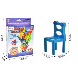 HUKITECH Premium Popular Stacking Game Chair on Chair - Balance Chairs Ladder & Chairs Stacking Chair Game Skill Game Family Game with Fun Guarantee