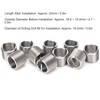 10pcs SUS304 Stainless Steel Female Thread Inserts Self Tapping M16x2x1.5D
