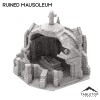 Tabletop Terrain Ruined Mausoleum - Fantasy Tabletop Terrain - 28mm