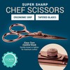 O'Creme Set of Culinary Tweezer Tongs Offset, Straight and Curved,