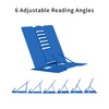 MSDADA Bookends, Reading Stand, Cookbook Holder, 6 Levels, Adjustable, Metal,