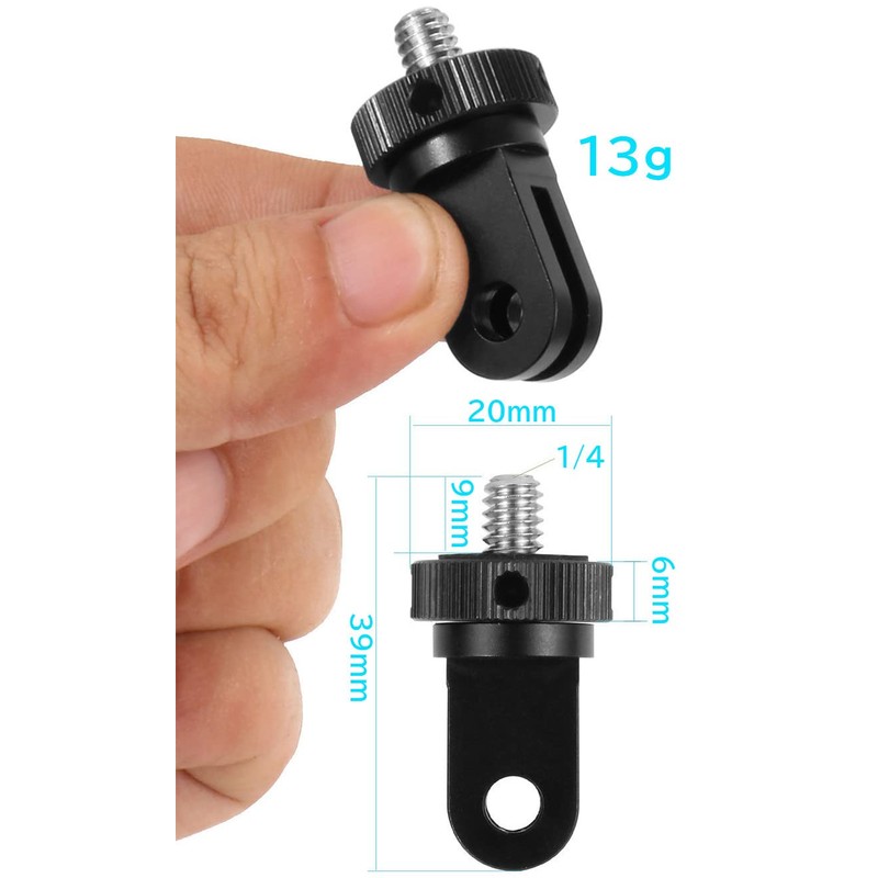 YAAAM Small 1/4 Conversion, Fixed Accessories, Various for GoPro Compatible,