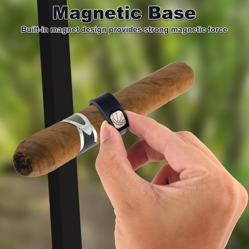 BOXOB 2pcs Magnetic Cigar Holder for Golf Cart, Portable Cigar