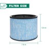 2 Pack AP200 3-in-1 H13 True HEPA Filters Compatible with