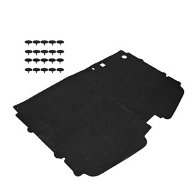 Hood Insulation Pad Heat Shield & Clips Compatible with 1988 -1998 Chevy GMC C1500 C2500 C3500 Suburban Full Size Trucks