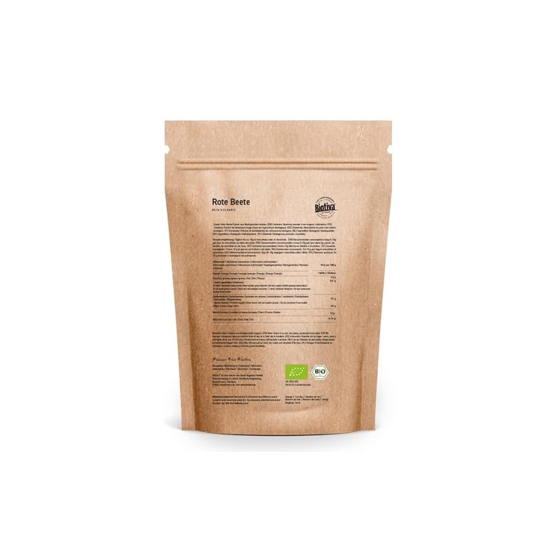 Biotiva Beetroot Powder -250g - Without additives - Packed and