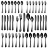 20 Pcs Black Silverware Set, Stainless Steel Flatware Set for