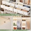 Closet System, 28"/2.4 FT Small Closet Organizer System with Drawers