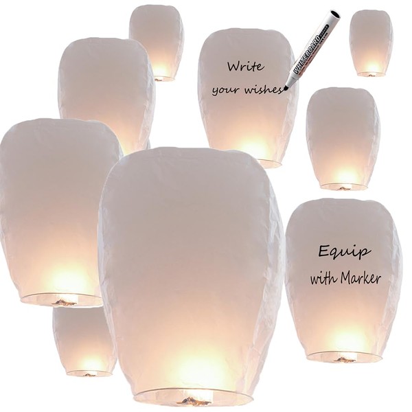 Paper Lanterns in Memory 35 Pack White, Paper Lanterns Bring