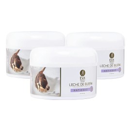 3 Cremas Sólidas Hidratantes Leche De Burra Eva Essence Sensible Día/noche