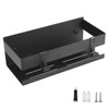 EXLECO Hanging Shower Shelf Stainless Steel Black