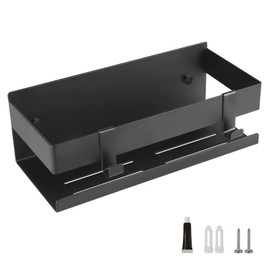 EXLECO Hanging Shower Shelf Stainless Steel Black