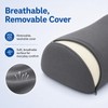 Ergonomic Orthopedic Knee Wedge Pillow for Back Sleeping, Contoured Memory