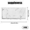 XINSUO Bathroom Tray, Decorative Tray, Dressing Table Tray (White Marble,