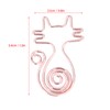 100Pcs Cute Paper Clips Rose Gold Cat Shape Anti Slip
