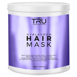 Tru Hair Mask Hyaluronic Acid - Anti-Hair Breakage Hair Mask, 1000 ml - Intense Moisture, Deep Repair & Shine