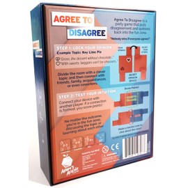 Agree to Disagree - The Icebreaker Game Where Nobody Wins if Everyone Agrees - Fun Party Game for Coworkers, Families, or Friends. Fun or Real Talk Gamified for 2 to 8 Players.