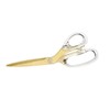 russell+hazel Acrylic Scissors, Left or Right Hand, Clear and Gold-Toned,