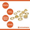 Stimpson E1RRGSWSS100 Stainless Steel Rolled Rim Grommet and Spur Washer