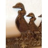 Antique Bronze Effect Brass Duck Family " Home Sweet Home