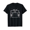 M1 Abrams Tank American Tanks Blueprint T-Shirt