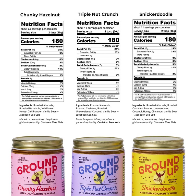 Ground Up Chunky Nut Butter - Almond and Cashew Butter