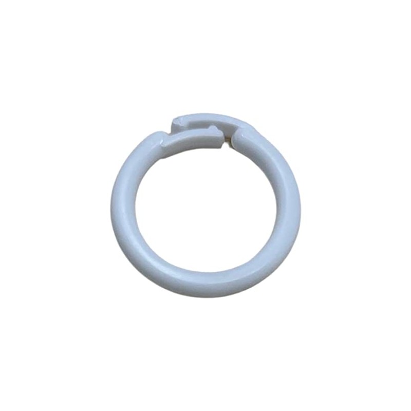 DMSE Wholesale Plastic Split Ring Curtains Roman Shades Valances (White,