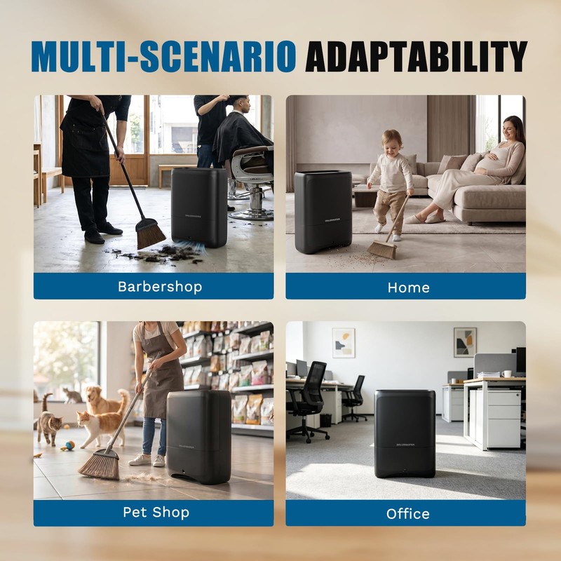 Pro Touchless Vacuum Automatic Dustpan 1400W Ultra Fast & Powerful,