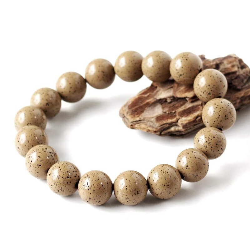 Gold Stone Bracelet 0.5 inches (12 mm), Orange, Made in