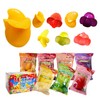 7 Friuts in 7 Packs Assorted Gummy Candies Individually Wrapped,