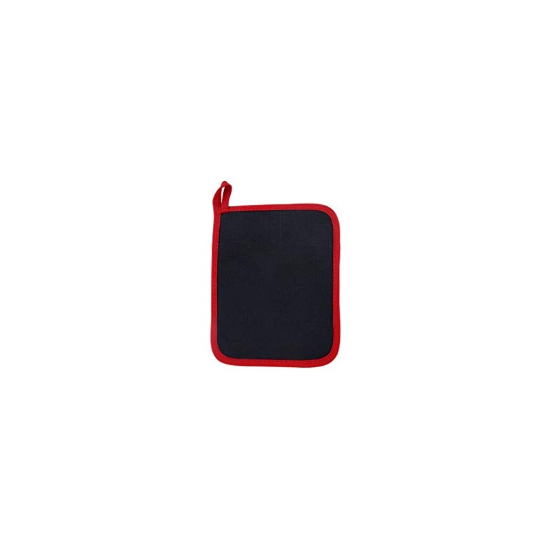 Home Collection Red Polyester/Rubber Pot Holder, 2 Pack - Heat