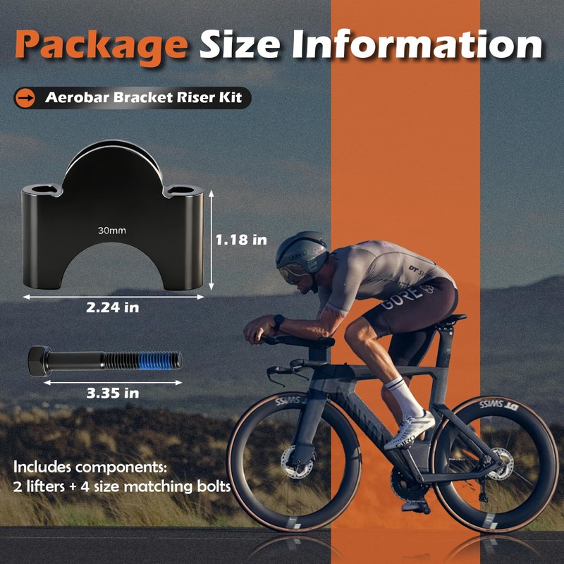 Aerobar Bracket Riser Kit Fit for Profile Design 30mm Height