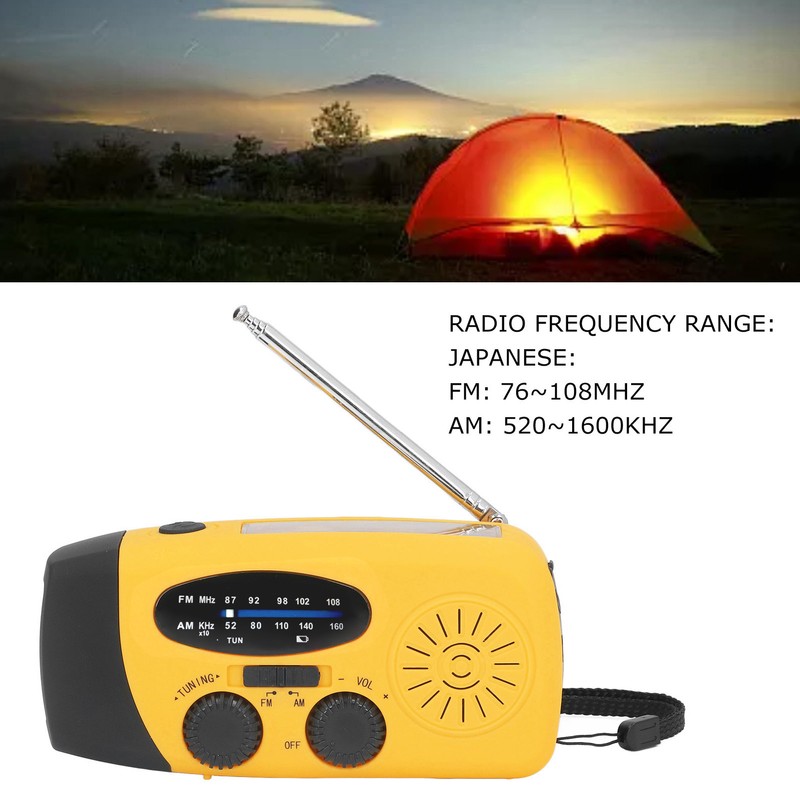 Hand Crank Solar Radio Multifunctional Emergency Radio LED Radio with
