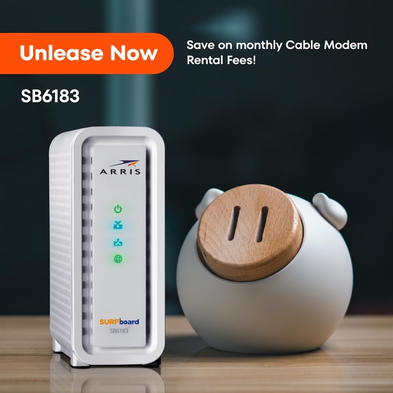 ARRIS (SB6183) -Cable Modem - Fast DOCSIS 3.0 16x4 Gigabit,
